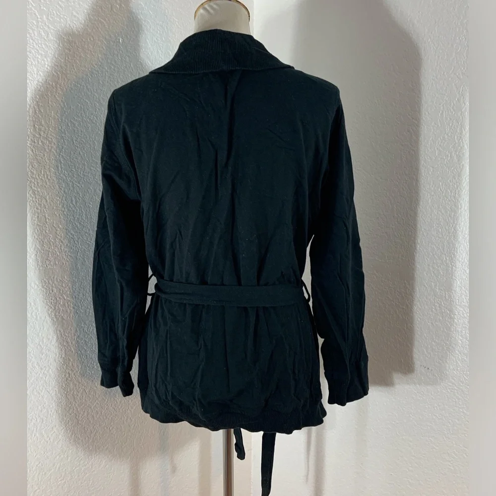 🌹New Listing🌹NWOT Hanes Style Black Cotton Short Robe